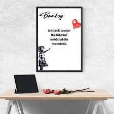 Wall Art Banksy Inspirational Quote