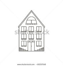 House Simple Buildingline Drawing Icon