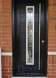 Modern Fiberglass Door With Centered