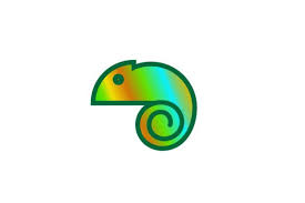 Chameleon Logo Icon With Luxury Color