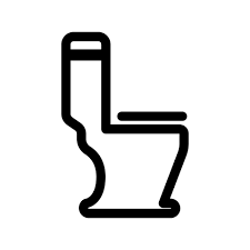 Vector Line Toilet Seat Icon Wc Symbol