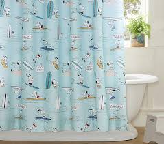 Peanuts Snoopy Surf Shower Curtain