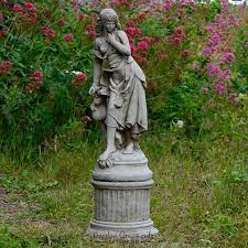 Large Detailed Jug Girl On Column Hand