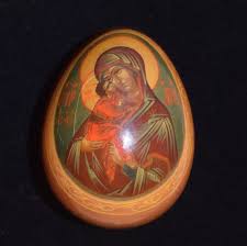Madonna And Child Religious Egg Virgin