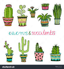 Cactus Drawing Flower Doodles Cactus