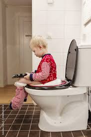 Baby Toilet Seat Stock Photo