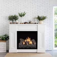 Dual Fuel Gas Fireplace Log