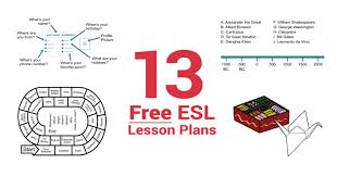 13 Free Esl Lesson Plans To Master Your