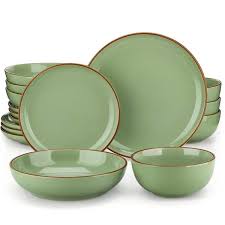 Green Dinnerware Set Tableware
