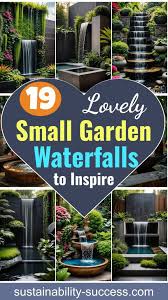 19 Lovely Small Garden Waterfalls To