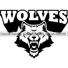Wolf Wolves Mascot School Team Head