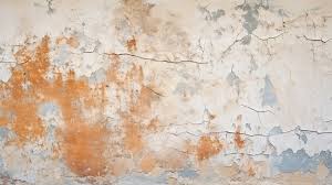Weathered And Broken Plaster Wall