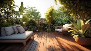 3d Rendering Of An Outdoor Lounge