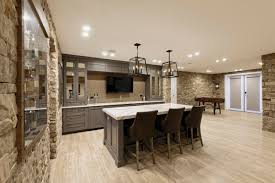 Finished Basement With Wet Bar