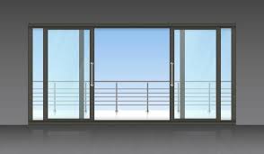 Sliding Glass Door Vector Art Icons