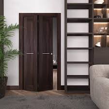 Belldinni Vona 07 1h 48 In X 79 375 In Solid Core Composite Wood Veralinga Oak Finished Bifold Door With Hardware Brown Veralinga Oak