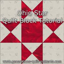 Ohio Star Quilt Block 4 1 2 6 7 1