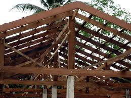 wood is used for support beams