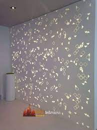 Corian Wall Panels With Backlit Designs