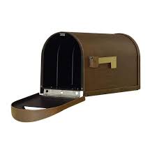 Classic Copper Post Mount Mailbox Scc