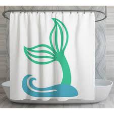 Mermaid Shower Curtains Bath Mats