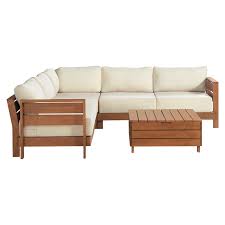 Barton Natural Wood Patio Furniture Set
