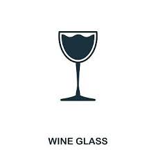 Wine Glass Icon Line Style Icon Design