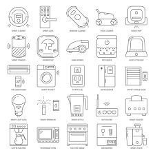 Smart Home Appliances Icon Set