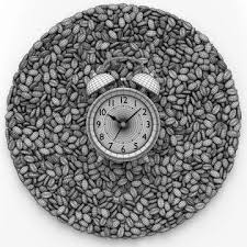 Vintage Alarm Clock With Roasted Coffee