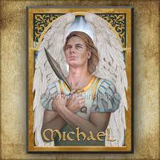 St Michael The Archangel Wood Plaque