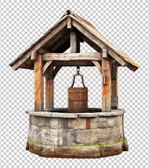Premium Psd Water Well Isolated On
