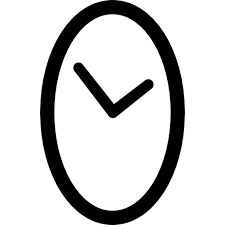 Oval Clock Free Tools And Utensils Icons