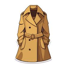 Trench Coat Vector Art Png Images