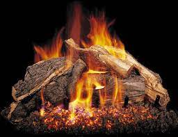 Gas Fireplace Log Bundle Woodstack 18