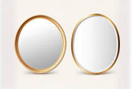Oval Gold Framed Mirrors