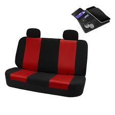 Fh Group Flat Cloth 52 In X 58 In X 1 In Rear Car Seat Cover Red