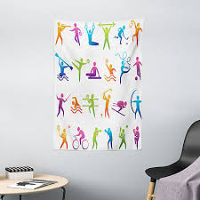 Multicolor Tapestry Sport Icon Stick
