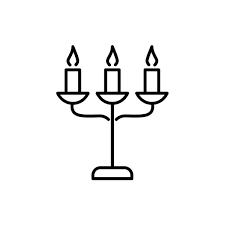 Candlestick Line Icon Vector Images