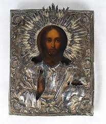 Antique Russian Icon Christ 84