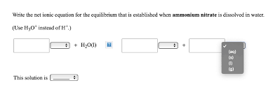 Solved Write The Net Ionic Equation For