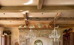 how to add wood beams on a ceiling