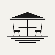 Terrace Icon Design Terrace Cafe Symbol