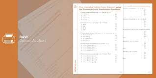 Solve Simultaneous Equations