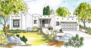 Pueblo Style House Plan 72191da
