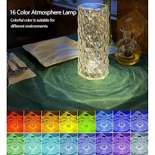 Crystal Table Lamp Rgb Touch With