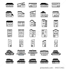 House Icon Set House Icons For Detached