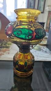 Lamps Lanterns Vintage Amber Glass