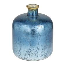 Blue Handmade Glass Decorative Vase