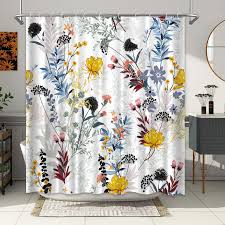 Verngo Plant Fl Shower Curtain