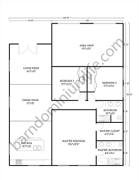 40x50 Barndominium Floor Plans 8